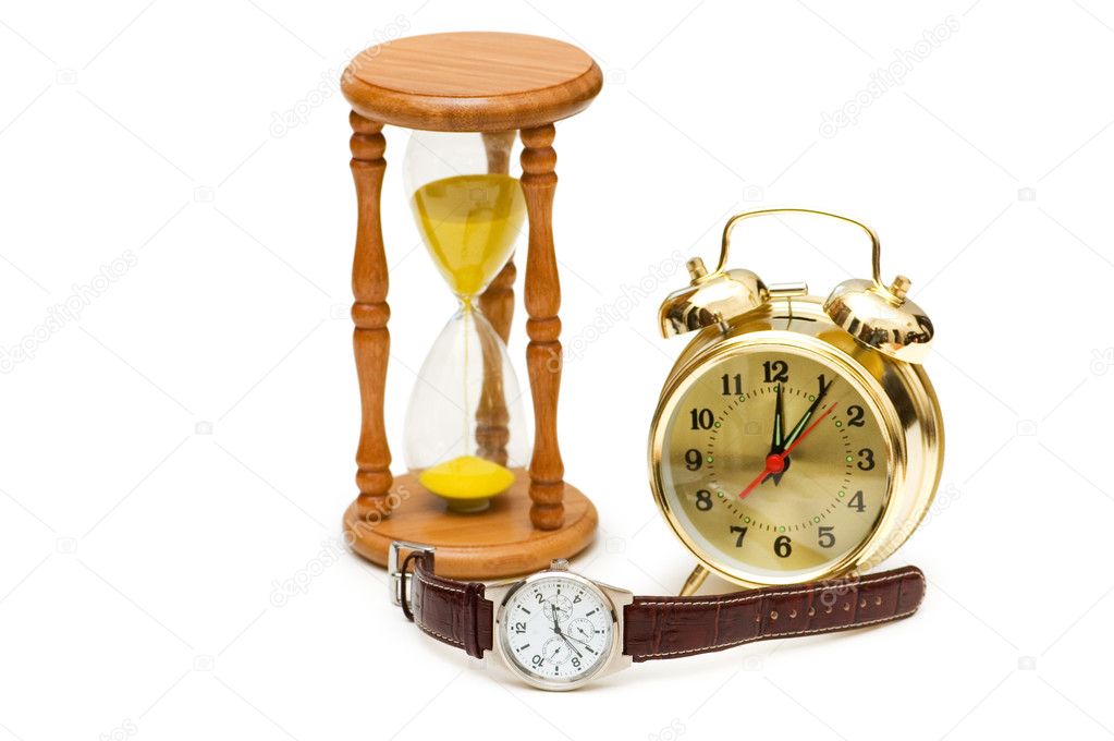 Time concept with watch