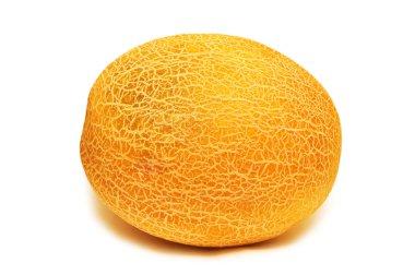 Yellow melon isolated on the white clipart
