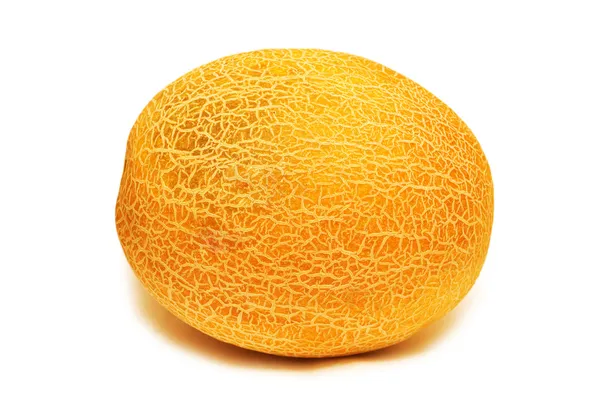 Gelbe Melone isoliert auf der weißen — Stockfoto