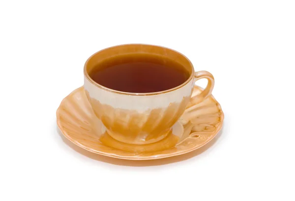 Tasse Tee isoliert auf der weißen — Stockfoto