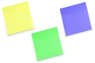 Sticker memo notes isolated clipart