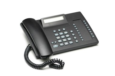 Office phone isolated on the white clipart