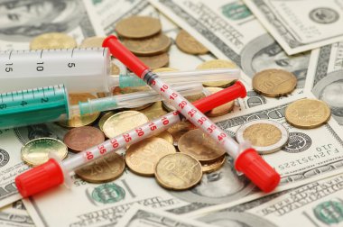 Expensive drugs and medicines clipart