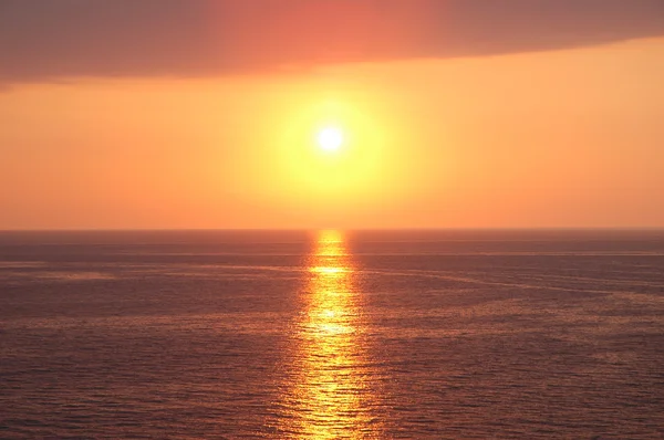 stock image Sunset near Baku at the Caspian Sea