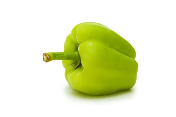 Πράσινη πιπεριά καμπάνα, απομονωμένη — Φωτογραφία Αρχείου