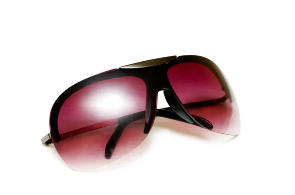 Óculos de sol vermelhos isolados no branco — Fotografia de Stock