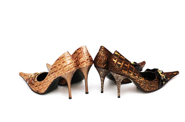 Deux paires de femmes de chaussures — Photo