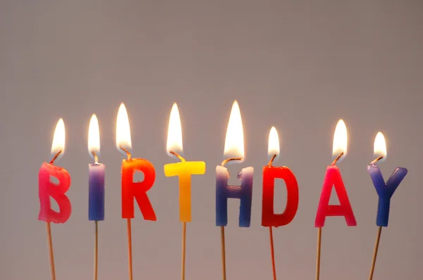 Kaarsen "verjaardag" — Stockfoto
