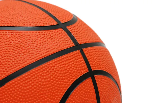 Turuncu basketbol izole — Stok fotoğraf