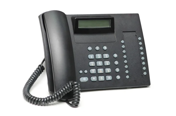 Telefono ufficio isolato sul bianco — Foto Stock