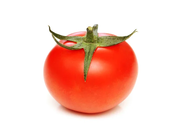 Tomate rojo aislado en el blanco —  Fotos de Stock