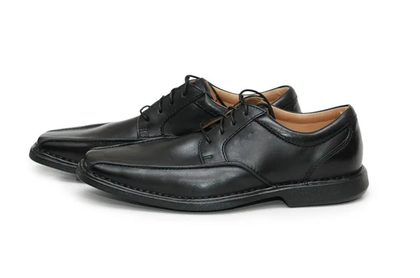 Black male shoes isolated — Stock Photo, Image