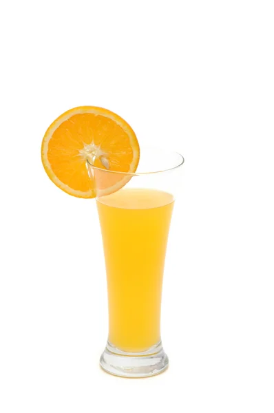 オレンジ ジュース、白で隔離されます。 — ストック写真