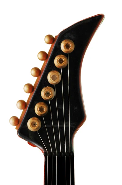 Шея изолированной гитары — стоковое фото
