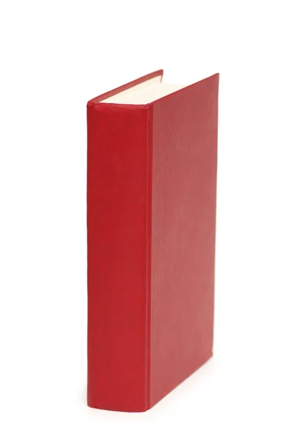 Livro vermelho isolado no branco — Fotografia de Stock