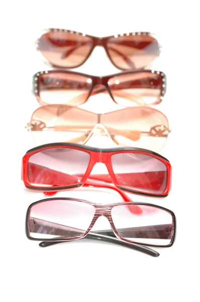 Різні сонцезахисні окуляри, ізольовані — стокове фото