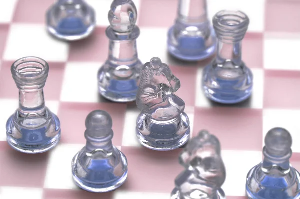 Různé Šachové figury — Stock fotografie