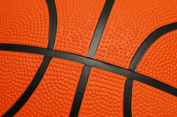 Close up of orange basketball — Stock Photo, Image