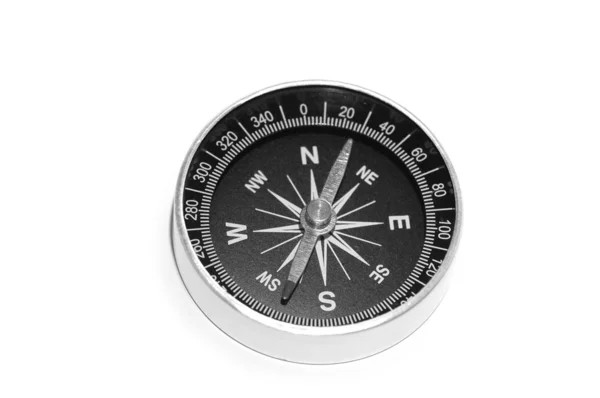 Alter Kompass isoliert auf dem weißen — Stockfoto