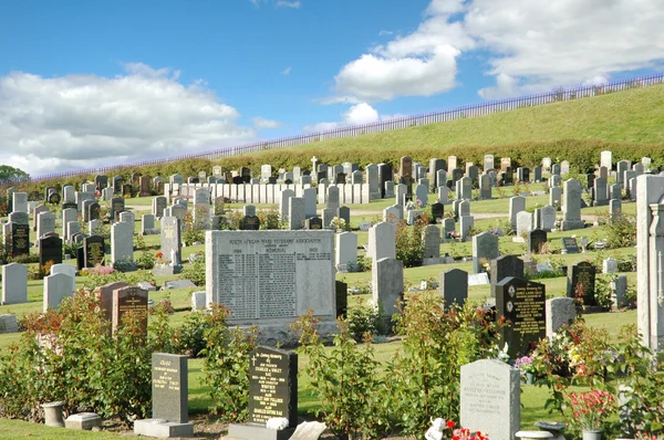Landschaftsbild des alten Friedhofs — Stockfoto