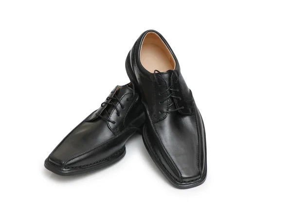 Black male shoes isolated — Stock Photo, Image