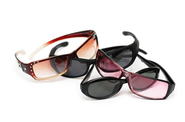 Різні сонцезахисні окуляри, ізольовані — стокове фото
