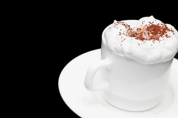 Taza de café con crema aislada —  Fotos de Stock