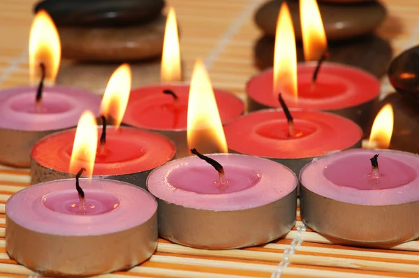 燃烧的蜡烛 — 图库照片