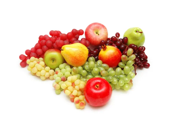 Various fruits isolated on the white — Stock Photo, Image