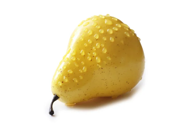 노란 배는 흰색 절연 — 스톡 사진