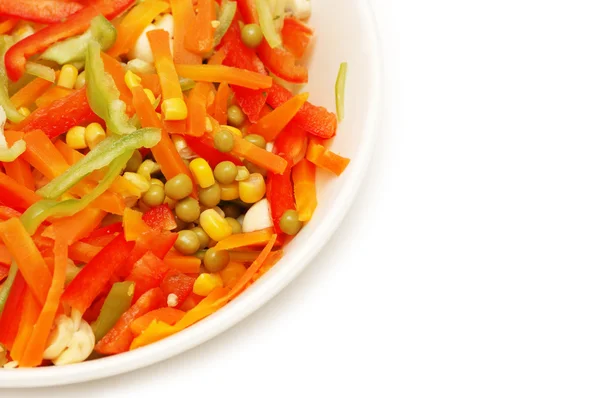 Kom salade met verse groenten — Stockfoto