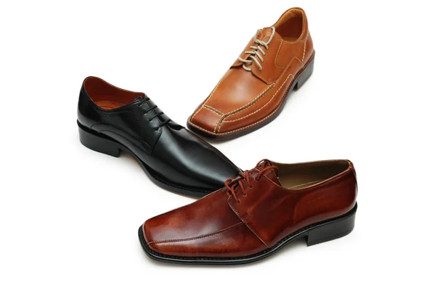 Urval av olika män skor — Stockfoto