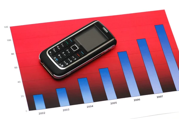 Üzleti koncepció a mobil telefon — Stock Fotó