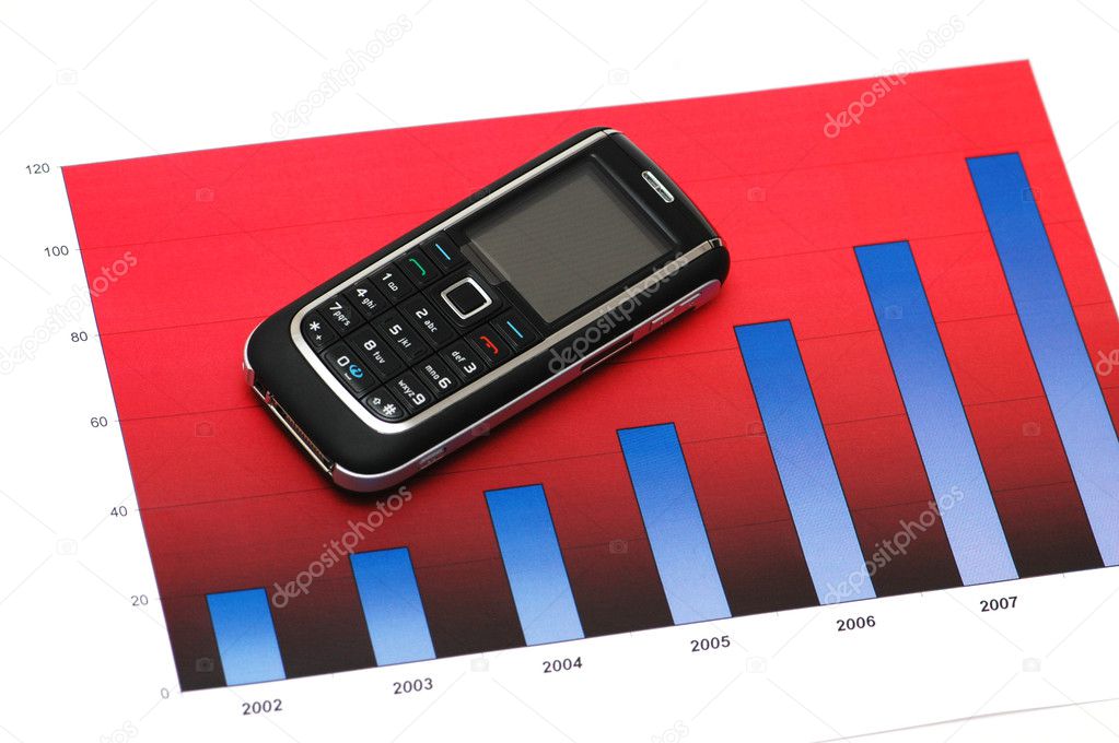 Business concept with mobile phone