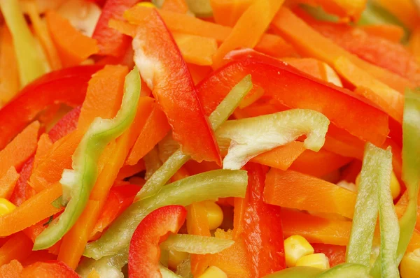 Background with shredded peppers — Stock Photo, Image