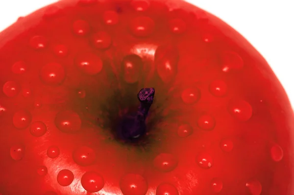 Close-up of an apple with water drops — Stock Photo, Image