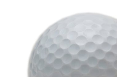 Golf ball isolated on the white clipart