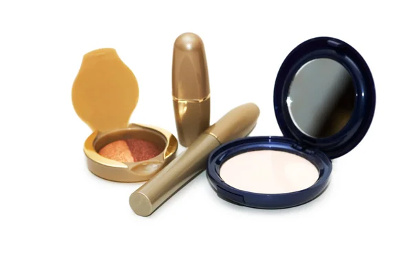 Various make-up isolated on the white — Stock Photo, Image