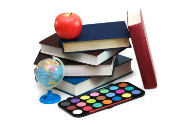 Back to scholl concept with books clipart