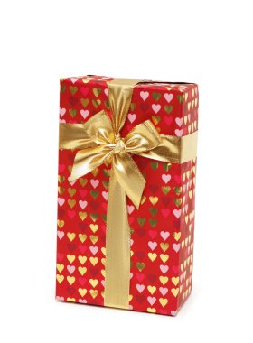 Gift box isolated on the white