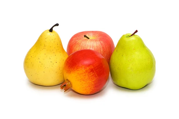 Varias frutas aisladas en el blanco —  Fotos de Stock