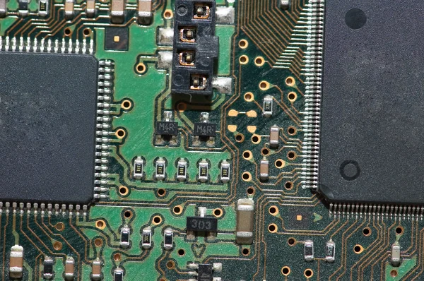 Close-up of computer mainboard — Stock Photo, Image