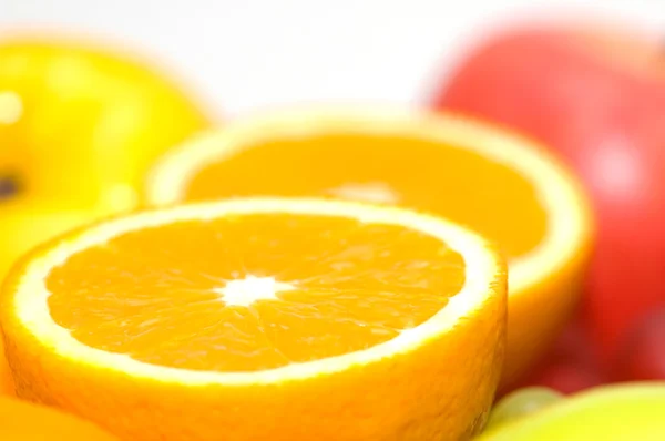 Pomarańcze i jabłka — Zdjęcie stockowe