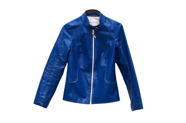 Blue jacket isolated on the white — Stock Photo, Image