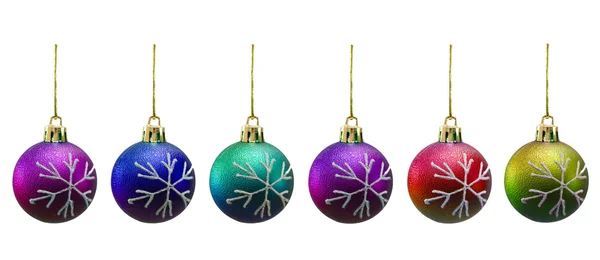 Palle di Natale di vari colori — Foto Stock