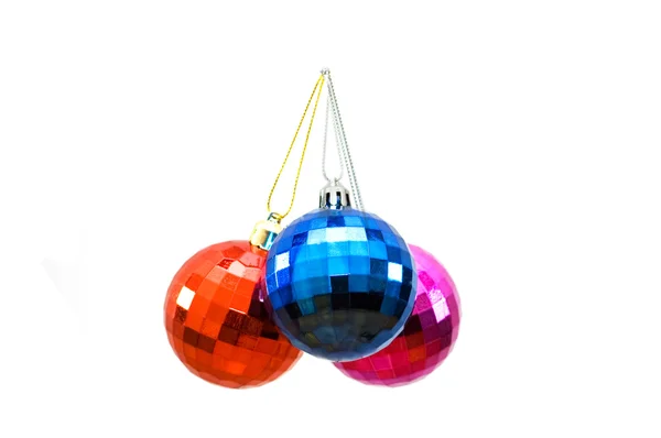 Bolas de Natal de várias cores h — Fotografia de Stock