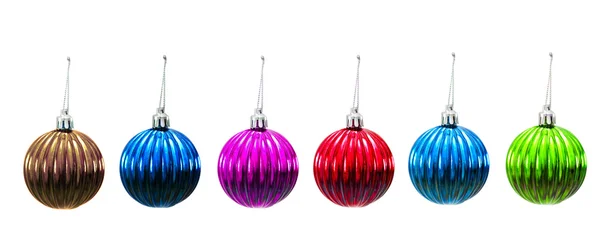 Palle di Natale di vari colori — Foto Stock