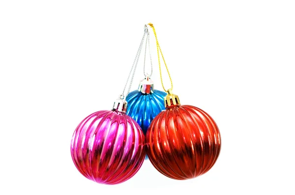 Bolas de Natal de várias cores — Fotografia de Stock