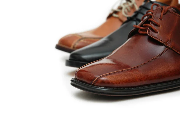 Výběr mužských bot, samostatný — Stock fotografie