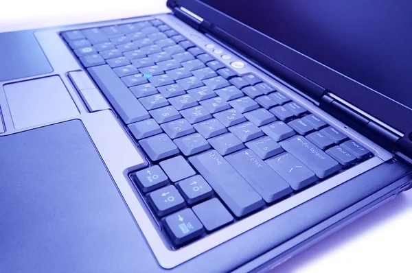 Close up of the laptop - color toned — Stock Photo, Image